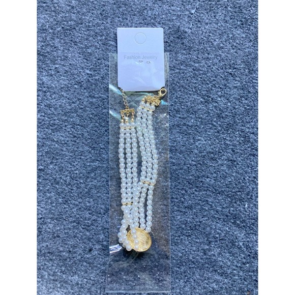 Simple Rhinestone‎ Multilayer Pearl Clavicle Necklace Pendant Designer for Women - Picture 2 of 5